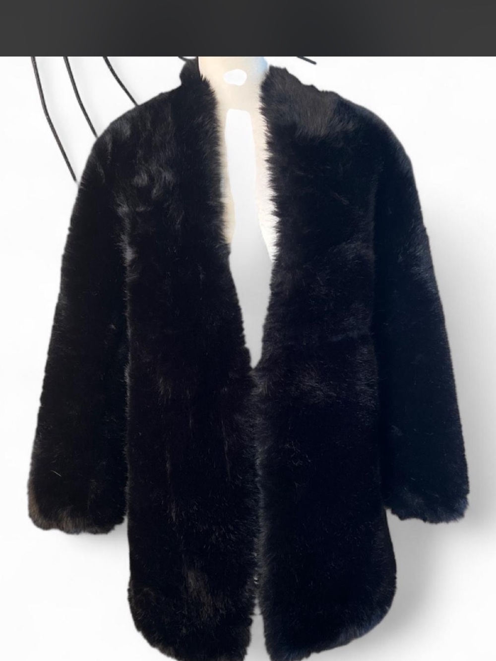 Mango Abrigo Cruella Faux-Fur Open Front Women's Coat